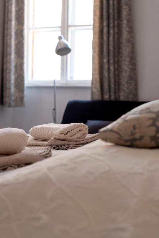 Postel nebo postele na pokoji v ubytování Várfal-Lak apartman