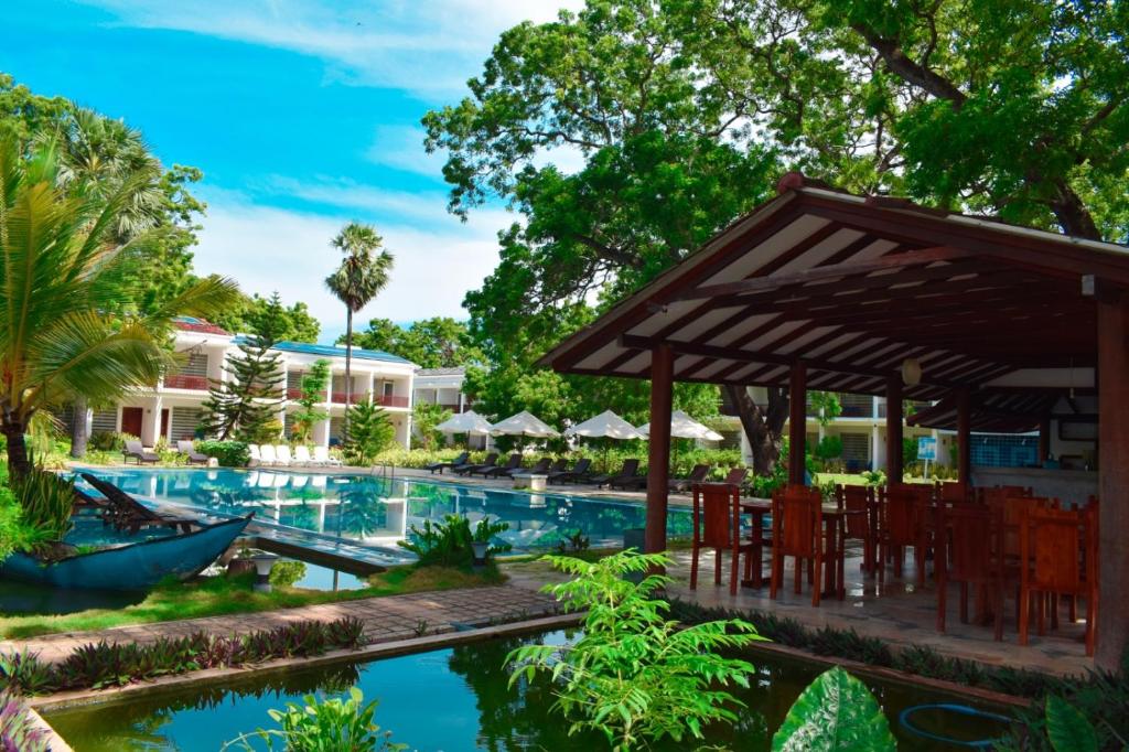 a pool at the resort at Anantamaa Hotel in Trincomalee