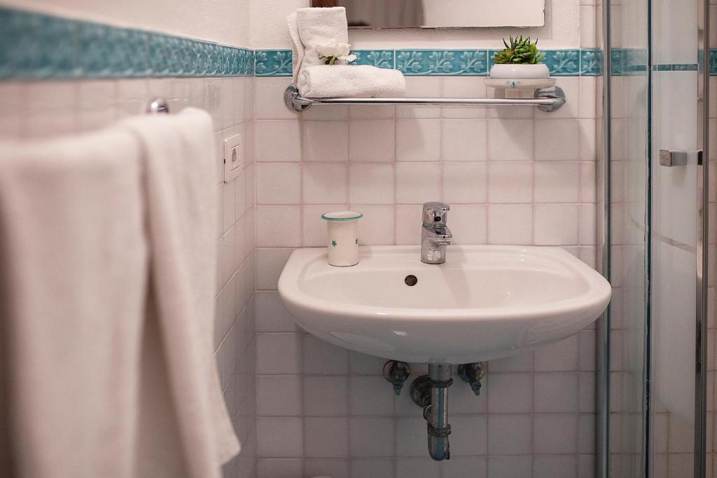 Koupelna v ubytování Borgo di Conca