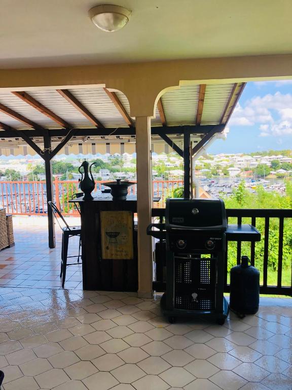 Balkón nebo terasa v ubytování Chambre d'Hôtes Caïpi