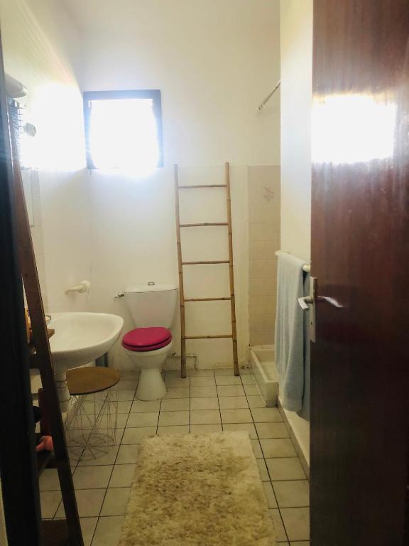 Koupelna v ubytování Chambre d'Hôtes Caïpi