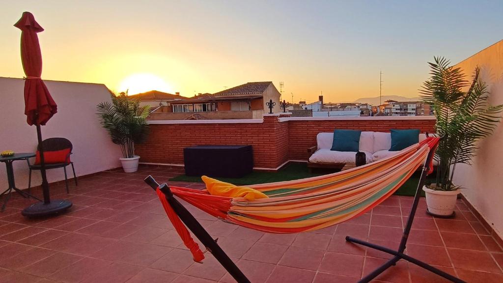 Balkon lub taras w obiekcie Ático Deluxe Granada, Parking gratis y Terraza