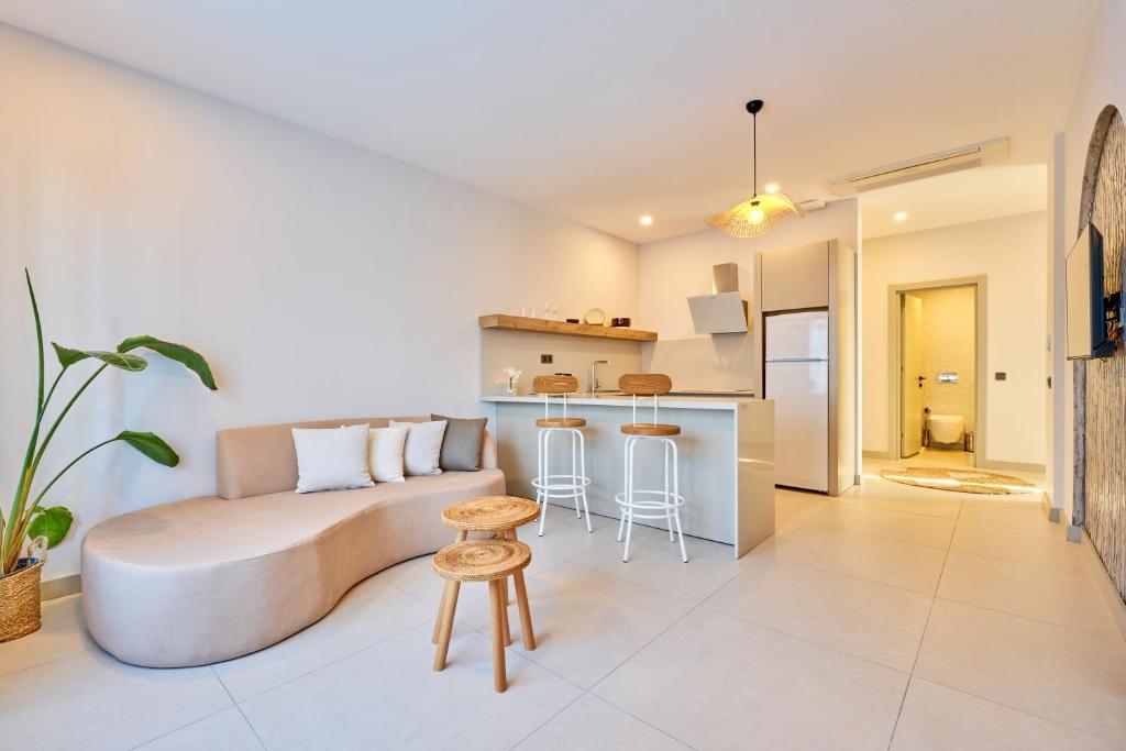 Kuchyň nebo kuchyňský kout v ubytování Lilium Boutique Hotel