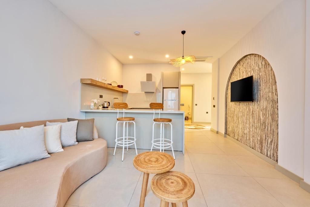 Kuchyň nebo kuchyňský kout v ubytování Lilium Boutique Hotel