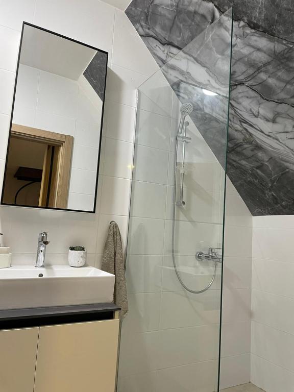 Koupelna v ubytování Quattro stagioni apartment