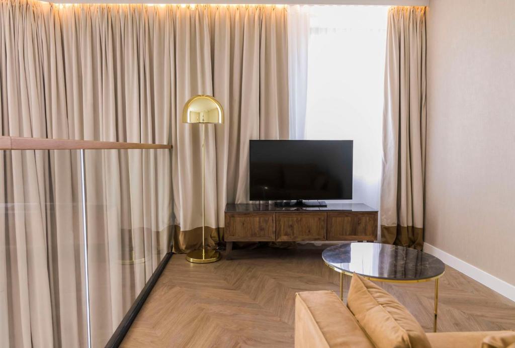 TV a/nebo společenská místnost v ubytování Radisson Blu Hotel Sopot