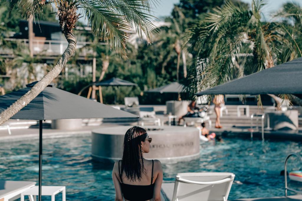 Bazén v ubytování BOTANICAL POOL CLUB nebo v jeho okolí