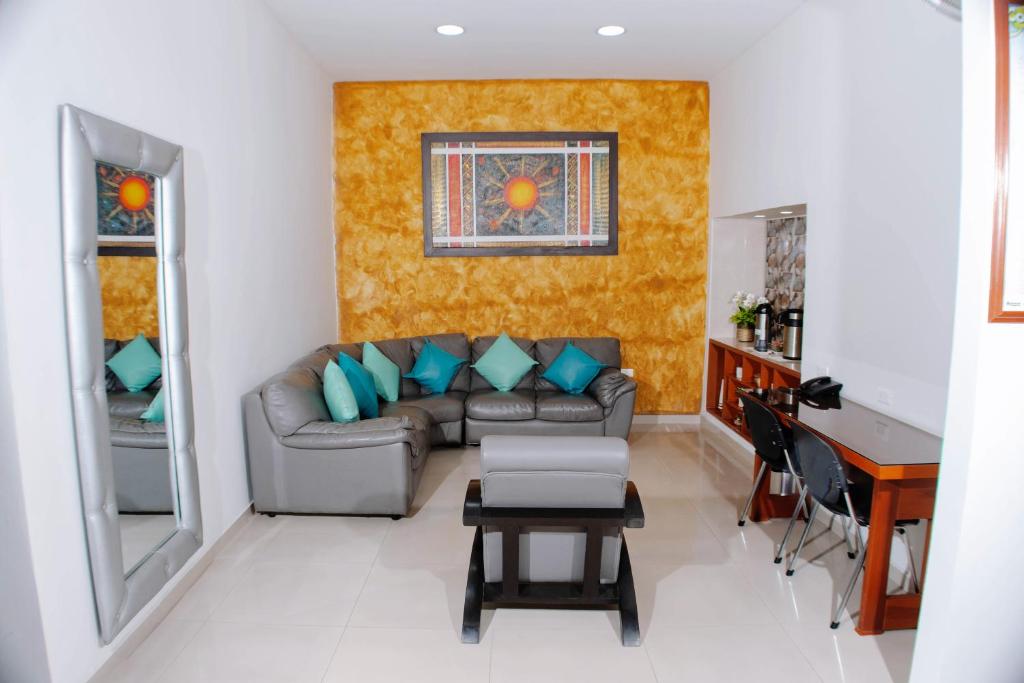 Posezení v ubytování Hotel B`Quin Plaza Cúcuta
