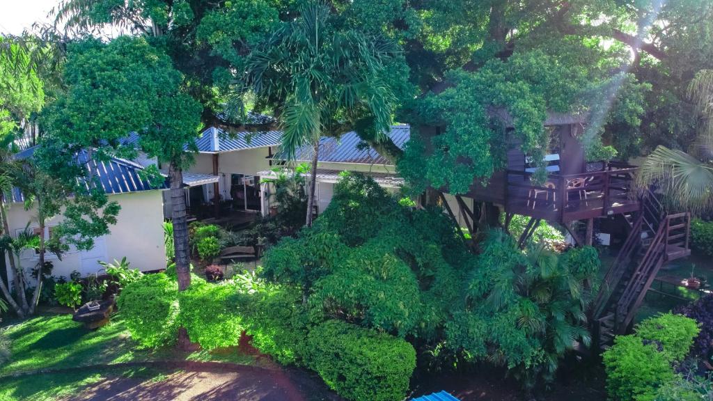 Zahrada ubytování Tree Lodge Mauritius