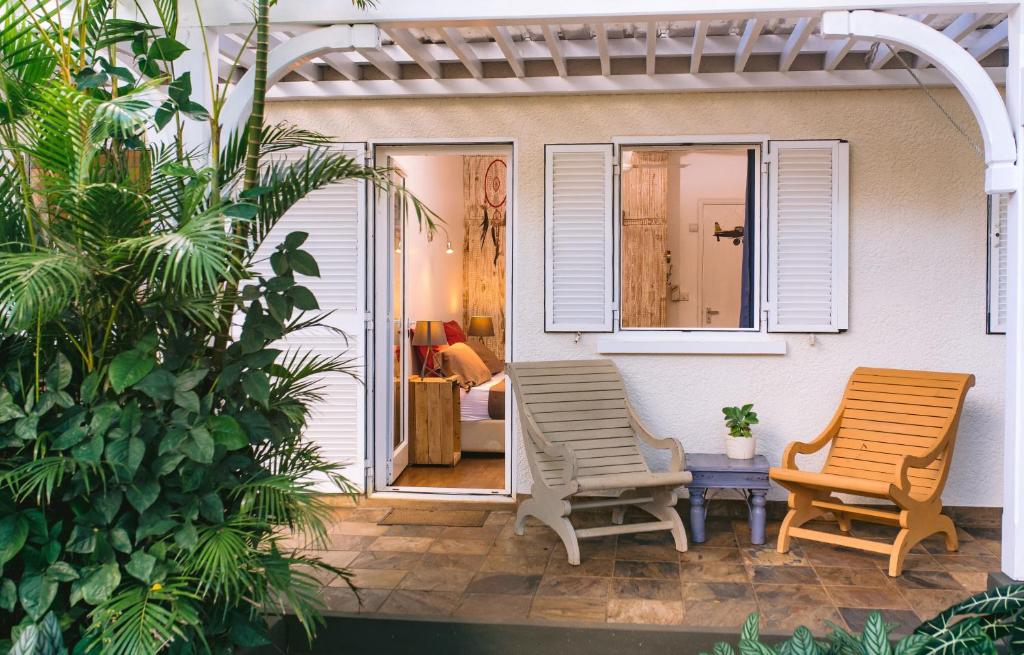 Zahrada ubytování Tree Lodge Mauritius