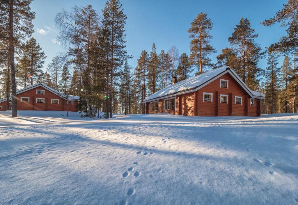 Jeris Lakeside Resort Cabins v zimě