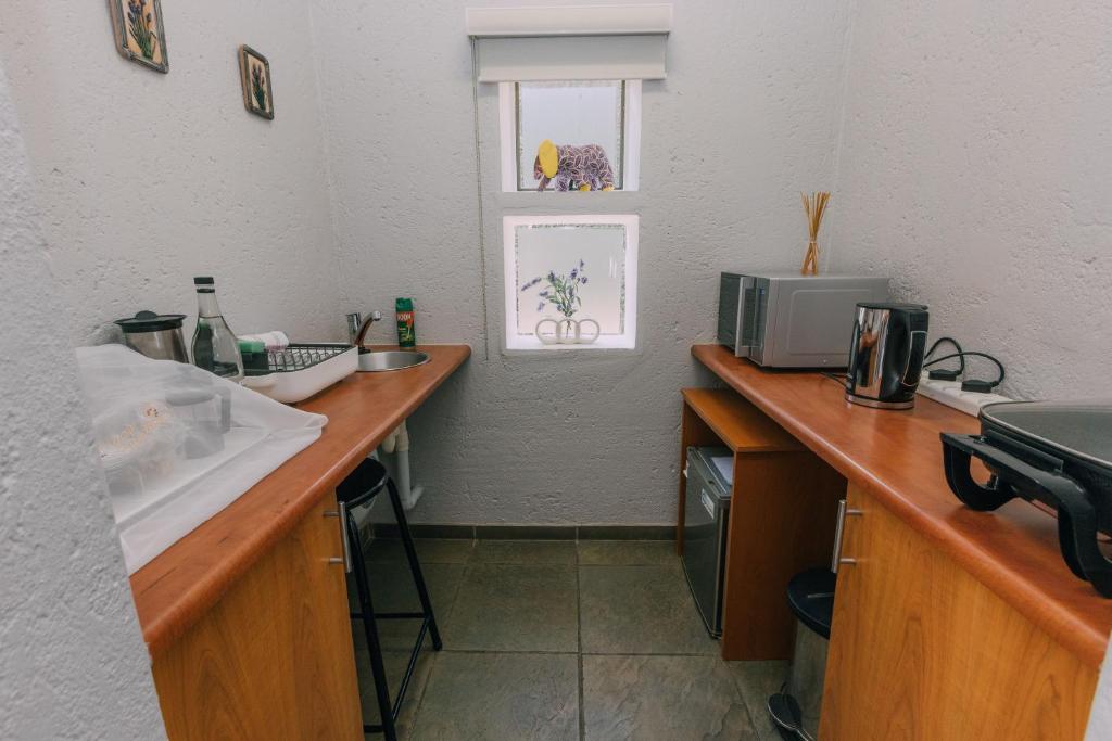 Kuchyň nebo kuchyňský kout v ubytování Beetleloop Guest House