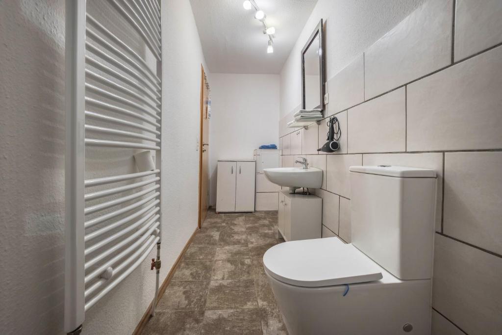 Koupelna v ubytování Ferienwohnung Knopf