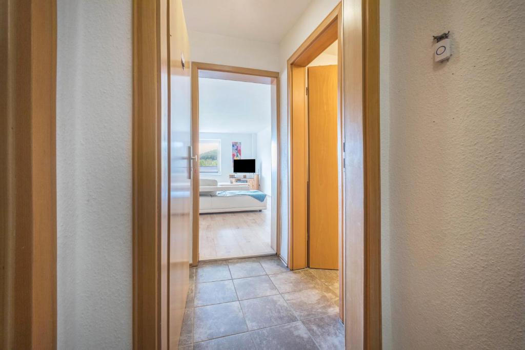 Postel nebo postele na pokoji v ubytování Ferienwohnung Knopf