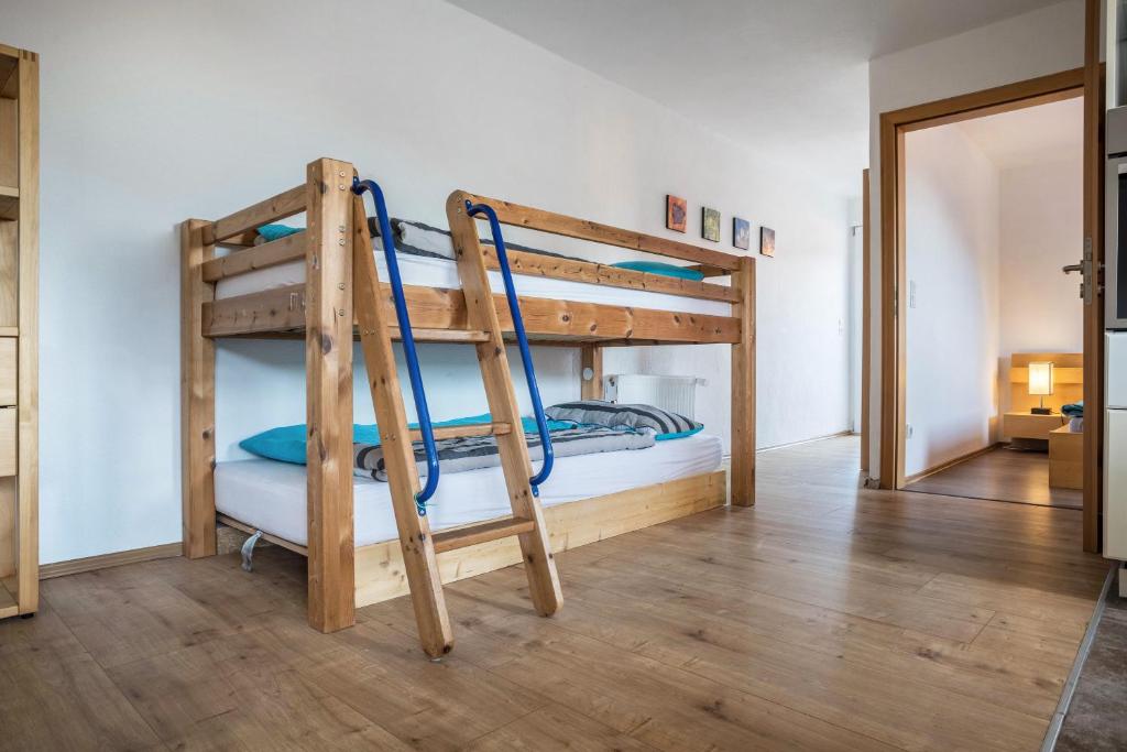 Postel nebo postele na pokoji v ubytování Ferienwohnung Knopf