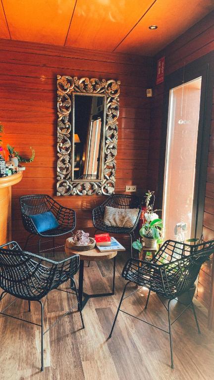 Posezení v ubytování Hostal Rural Can Pau