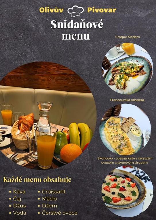 Jídlo v penzionu nebo okolí