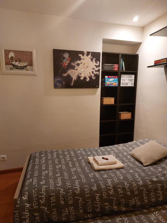 Posteľ alebo postele v izbe v ubytovaní plaza del grano - barrio húmedo -