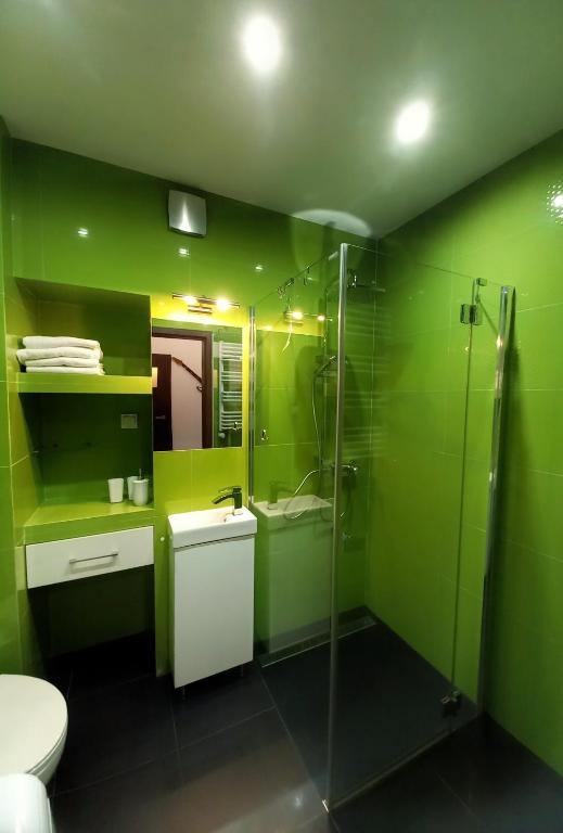 Kúpeľňa v ubytovaní Apartament Krokus