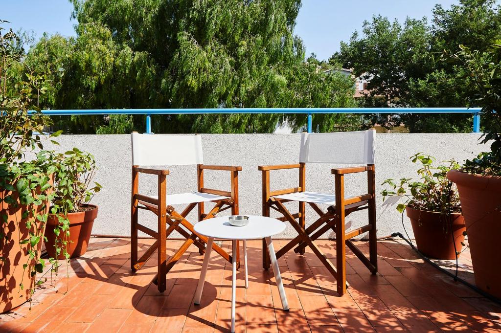 Hôtel California - Chambre Double Avec Terrasse Et Vue Sur Colline