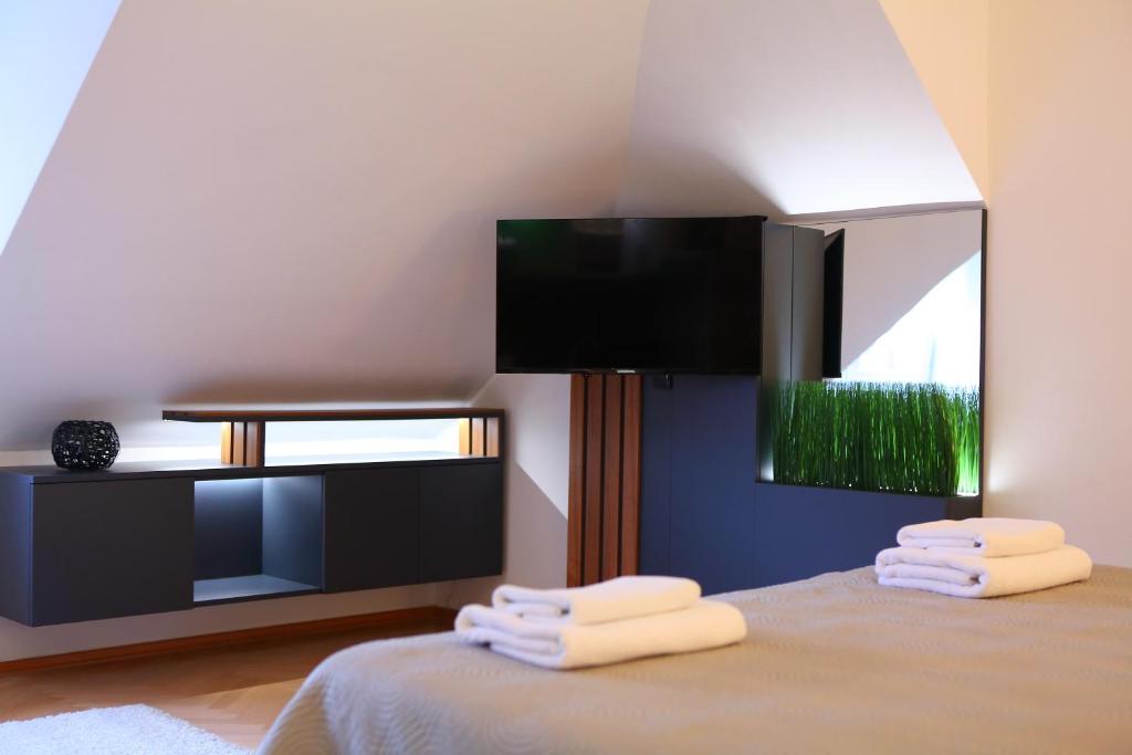 Posteľ alebo postele v izbe v ubytovaní D&G Apartments Zagreb