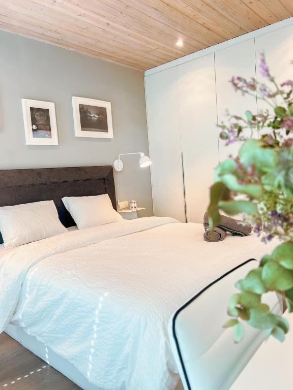 Cama o camas de una habitación en Casa Nunki
