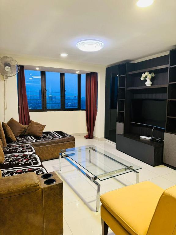 Posezení v ubytování Affordable Serviced Apartments in Nana Omni Tower - Prime Sukhumvit location