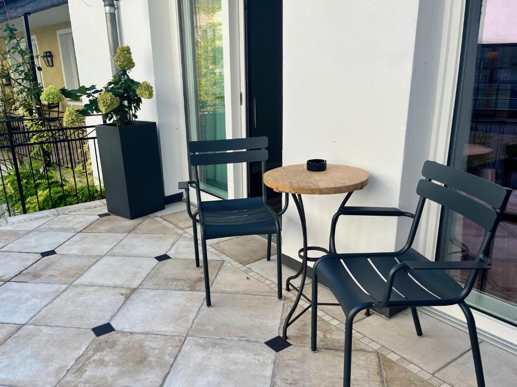 Balkón nebo terasa v ubytování Galerie Hotel