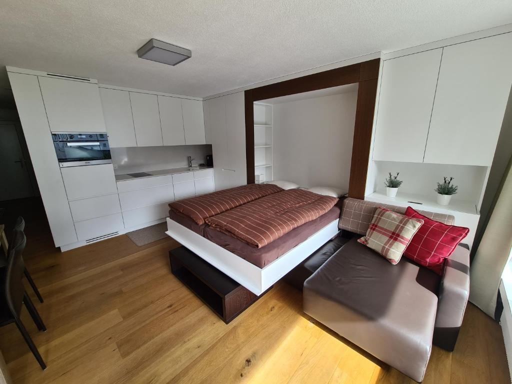 Postel nebo postele na pokoji v ubytování Haus Allod 205