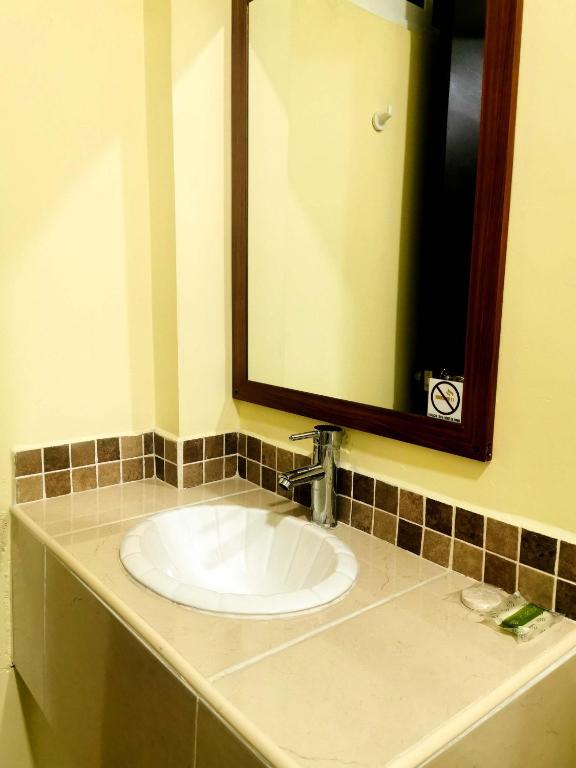 Koupelna v ubytování Hotel JL