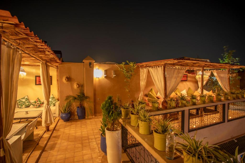 Zahrada ubytování Riad Tala