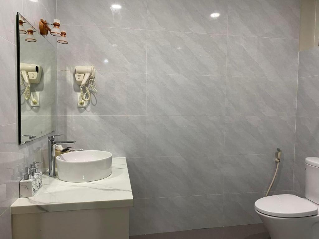 Koupelna v ubytování Da Quy Harmony Homestay