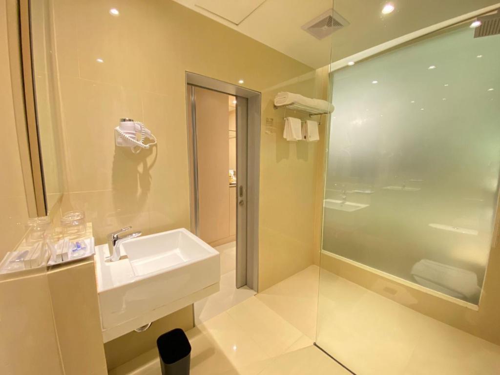 Koupelna v ubytování Classie Hotel