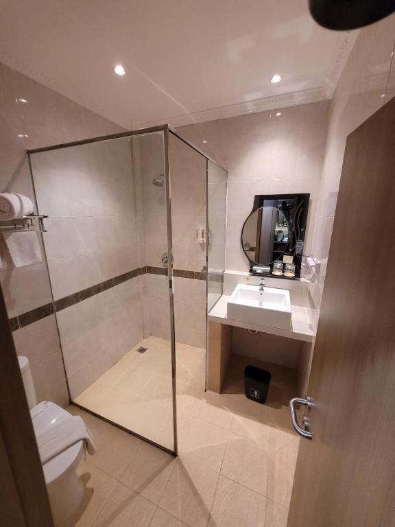 Koupelna v ubytování Classie Hotel
