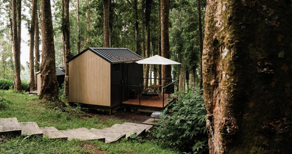 Zahrada ubytování Bobocabin Baturraden, Purwokerto
