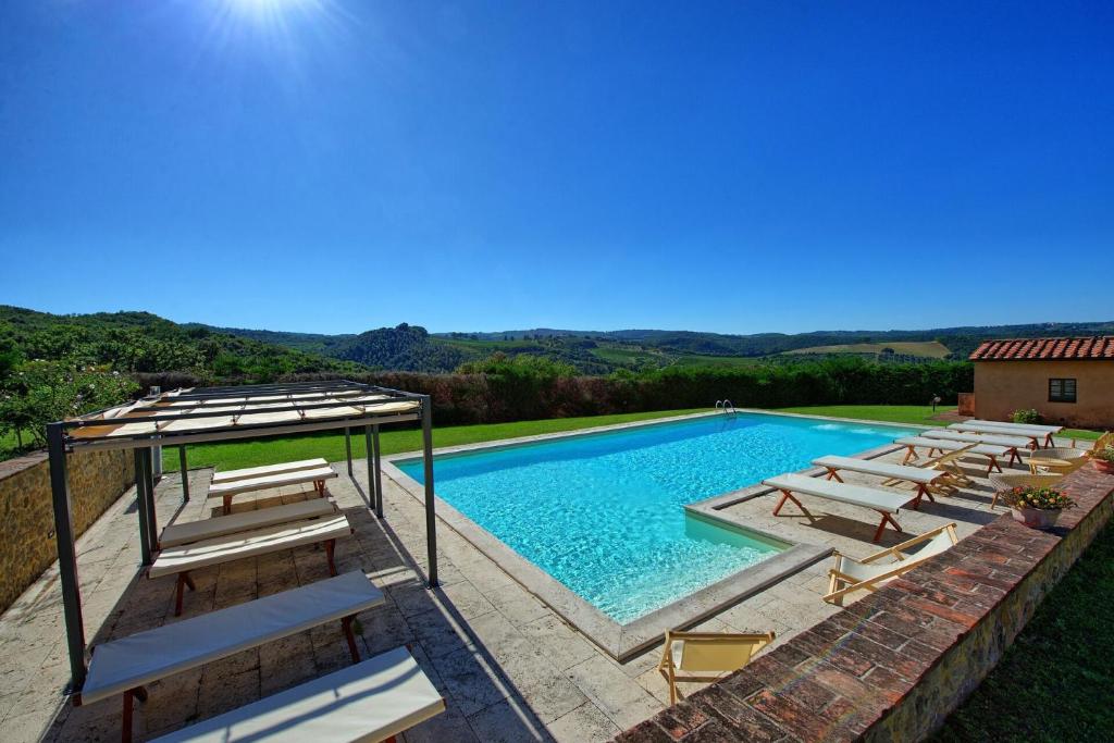 Basen w obiekcie Villa Il Caggio by PosarelliVillas lub w pobliżu