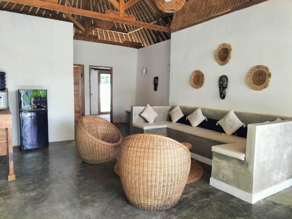 Posezení v ubytování Tiki Boutique Hotel Spa Lombok