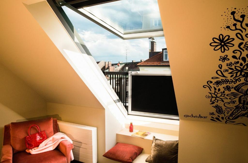 Posezení v ubytování Design-Hotel JAMS