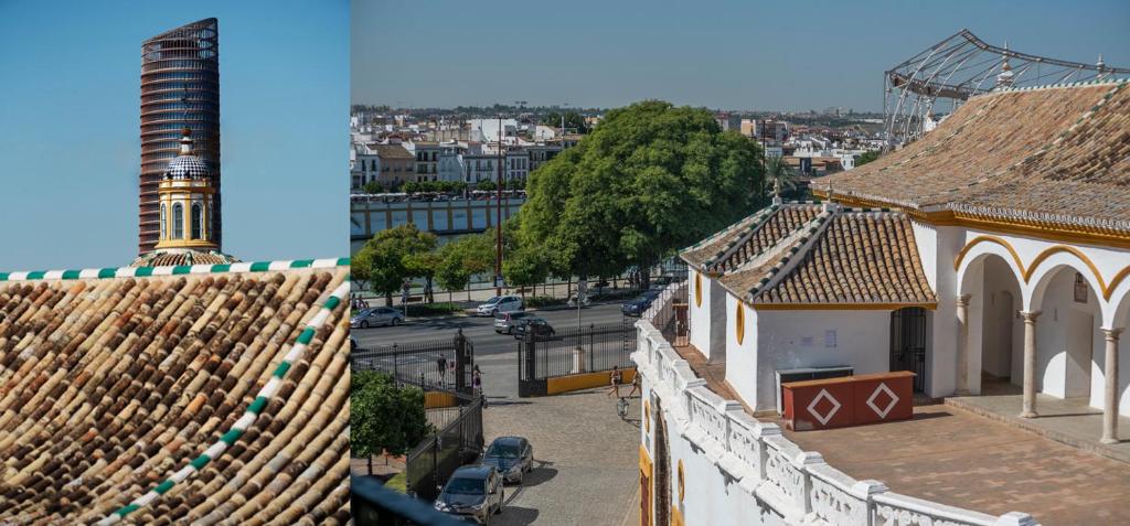Výhľad na mesto Sevilla alebo výhľad na mesto priamo z apartmánu