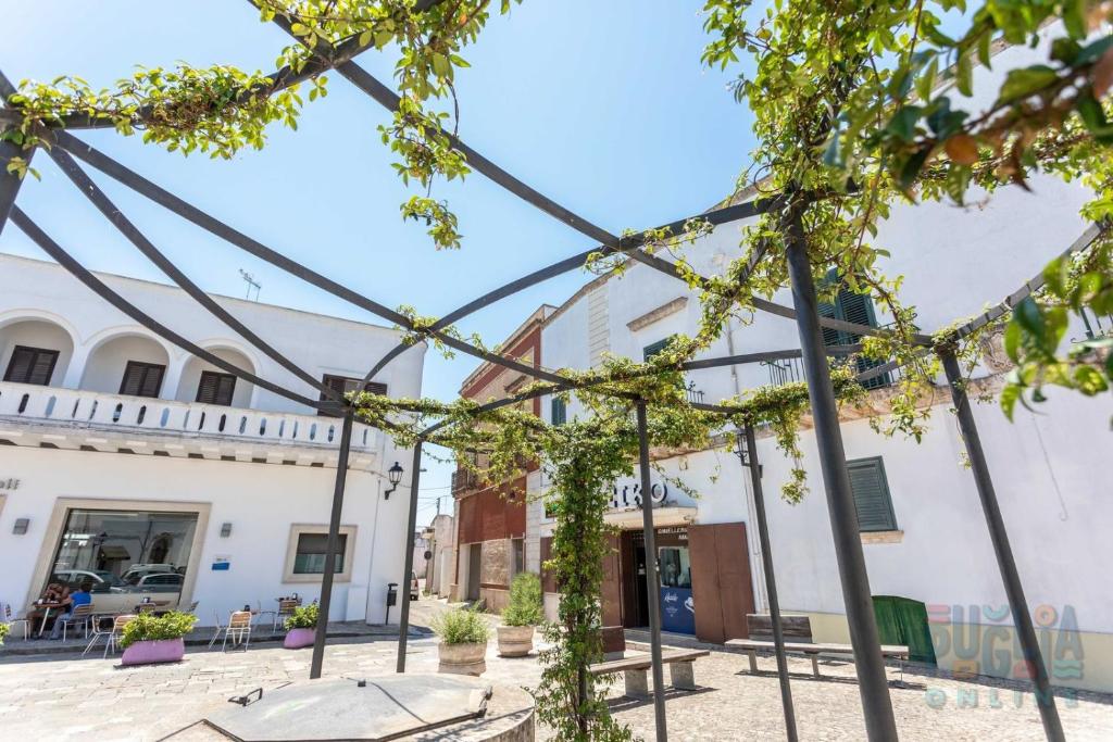 uitzicht op de binnenplaats van een gebouw bij Casetta Centro Storico Puglia On line in Alliste