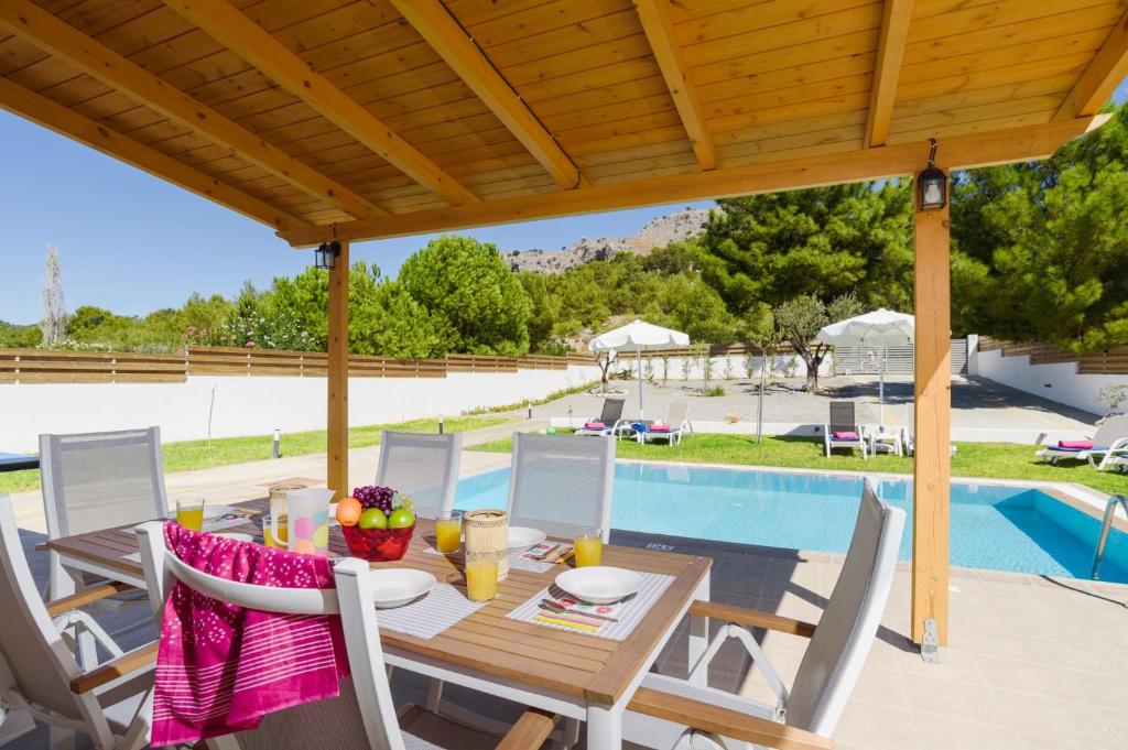 Bazén v ubytování Rhodian Dunes Villas with Private Pool nebo v jeho okolí
