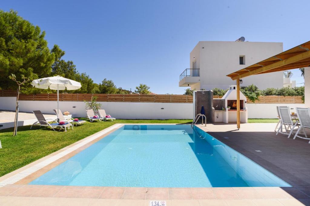 Bazén v ubytování Rhodian Dunes Villas with Private Pool nebo v jeho okolí