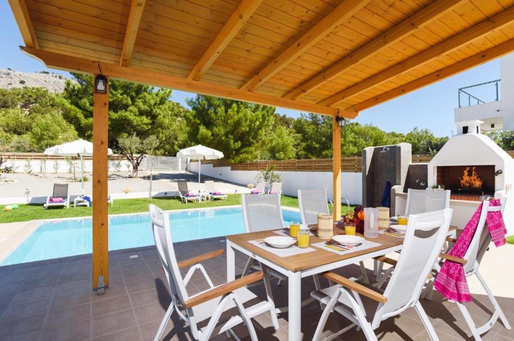 Bazén v ubytování Rhodian Dunes Villas with Private Pool nebo v jeho okolí