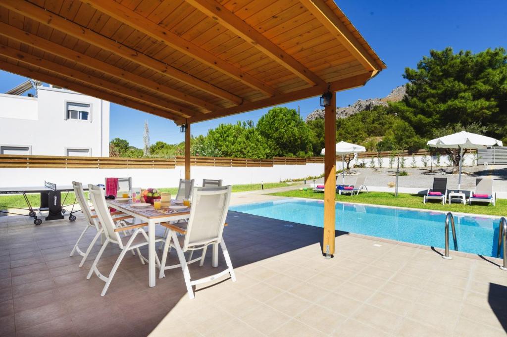 Bazén v ubytování Rhodian Dunes Villas with Private Pool nebo v jeho okolí
