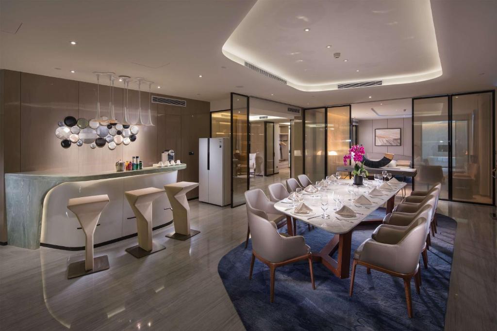 Posezení v ubytování Hilton Quanzhou Riverside