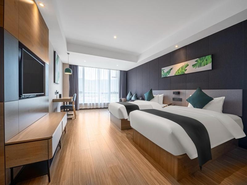 Thank Inn Plus Zhuji High-Speed Railway Statio Wangyun Road - Sala Gemela Inteligente Con Audio