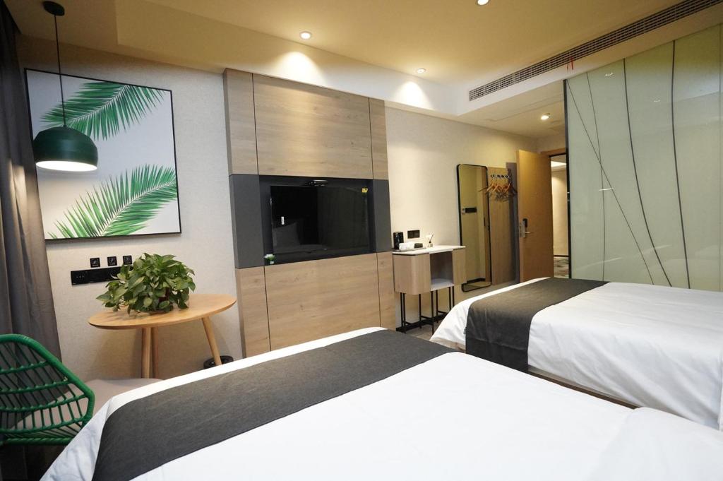Thank Inn Plus Taizhou Jingyan District Yamei - Habitación Gemela Premium