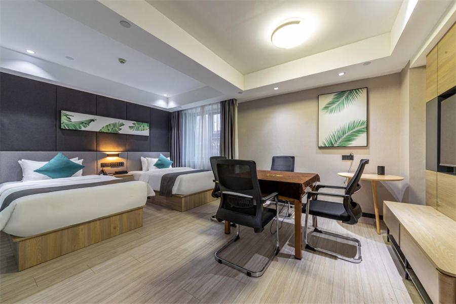 Thank Inn Plus Taizhou Jingyan District Yamei - Habitación Gemela Con Mah-jongg