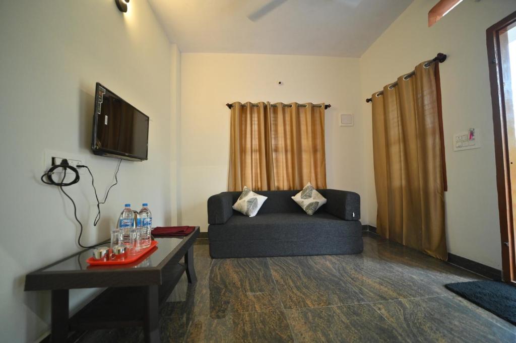 TV a/nebo společenská místnost v ubytování Coorg HomeStay Resort