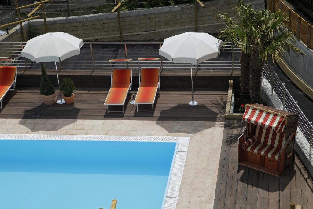 Bazén v ubytování Hotel Garni Paler nebo v jeho okolí